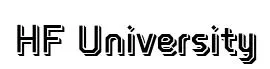 HF University font preview