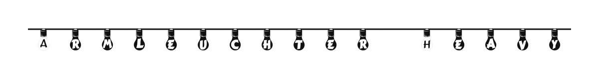 Armleuchter Heavy original font preview