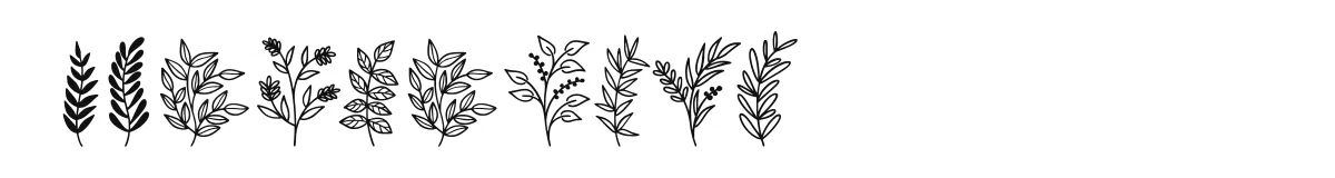 Wildplants font preview