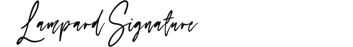 Lampard Signature font preview