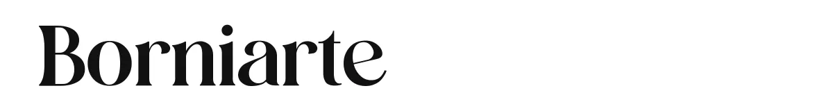 Borniarte font preview