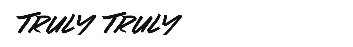 Truly Truly font preview