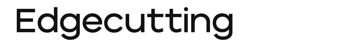 Edgecutting original font preview