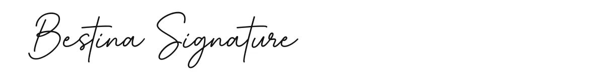 Bestina Signature original font preview