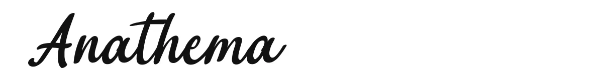 Anathema original font preview
