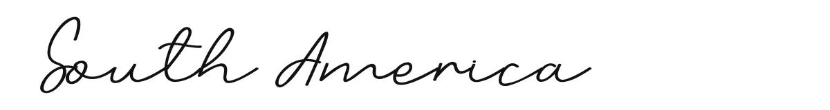 South America original font preview