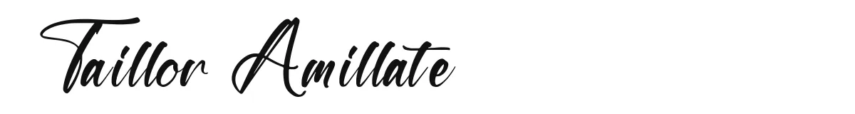 Taillor Amillate font preview
