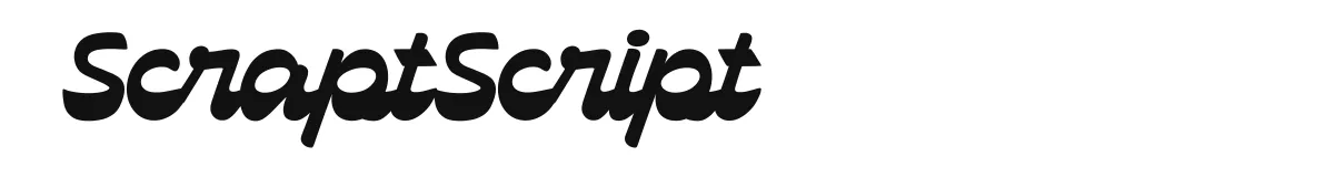 ScraptScript font preview