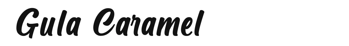 Gula Caramel original font preview