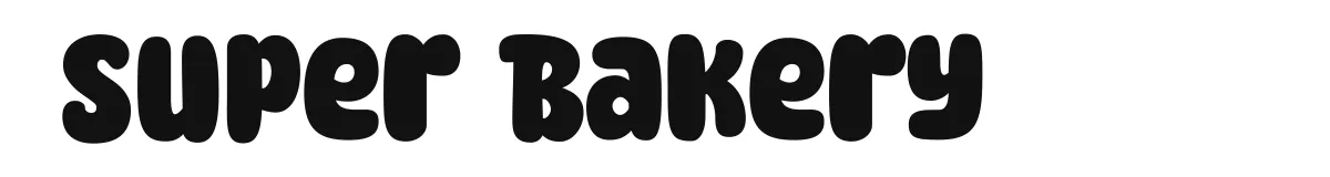 Super Bakery font preview