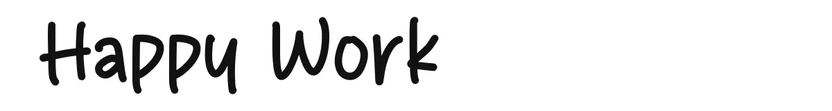 Happy Work font preview