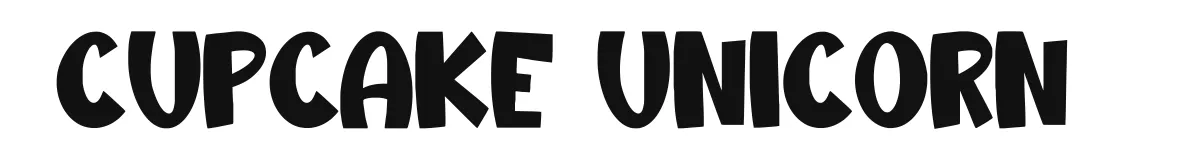 Cupcake Unicorn font preview