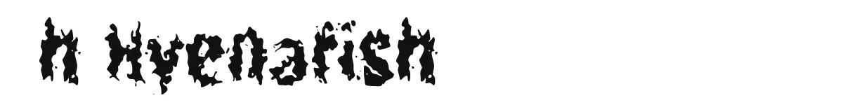 h Hyenafish font preview