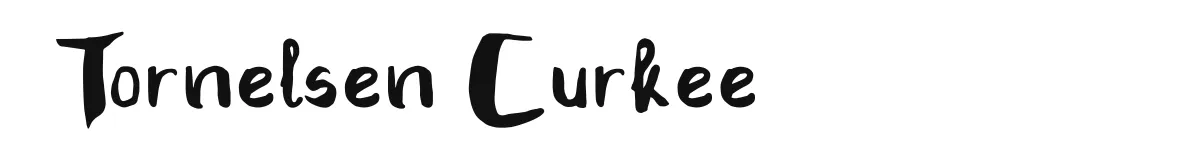 Tornelsen Curkee font preview