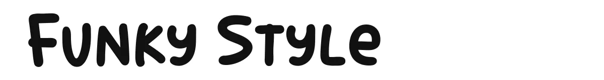 Funky Style font preview