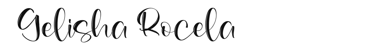 Gelisha Rocela font preview