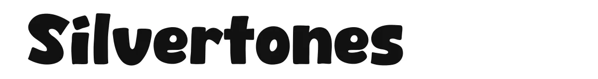 Silvertones font preview