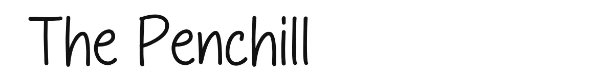 The Penchill font preview