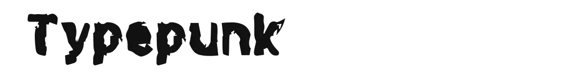 Typepunk font preview
