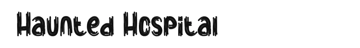 Haunted Hospital font preview