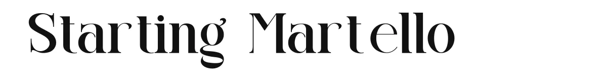 Starting Martello font preview