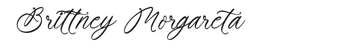 Brittney Morgareta original font preview
