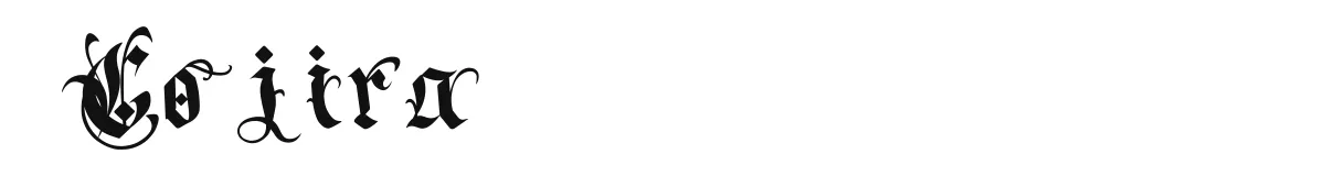 Cojira original font preview