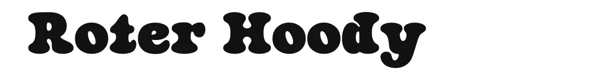 Roter Hoody font preview