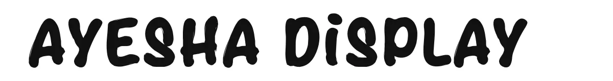 Ayesha Display font preview
