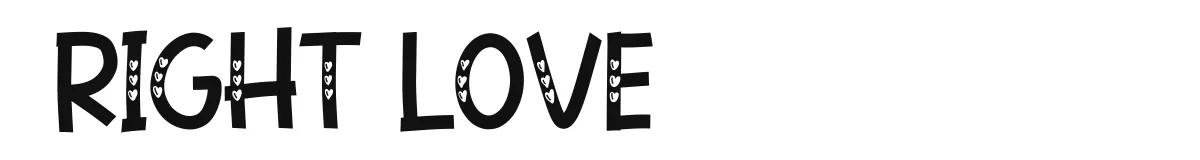 Right Love font preview