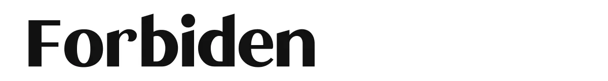 Forbiden font preview