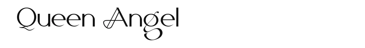 Queen Angel font preview