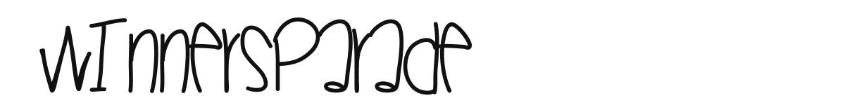 WinnersParade original font preview