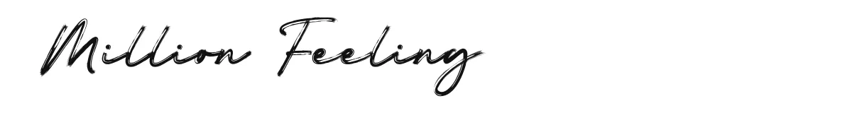 Million Feeling original font preview