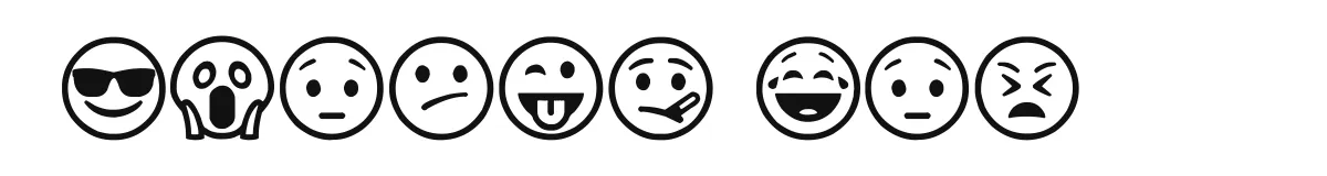 Smiley Mix original font preview