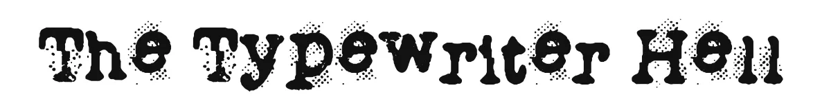 The Typewriter Hell font preview