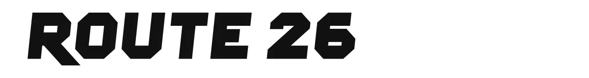 Route 26 font preview