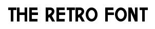 The Retro Font
