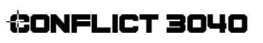 Conflict 3040 font preview