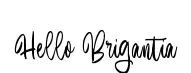 Hello Brigantia font preview