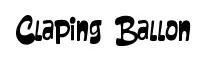 Claping Ballon font preview