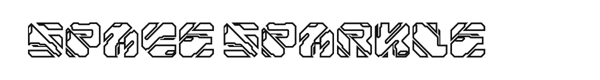 Space Sparkle original font preview
