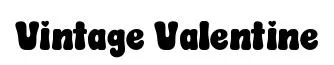 Vintage Valentine font preview