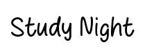 Study Night font preview