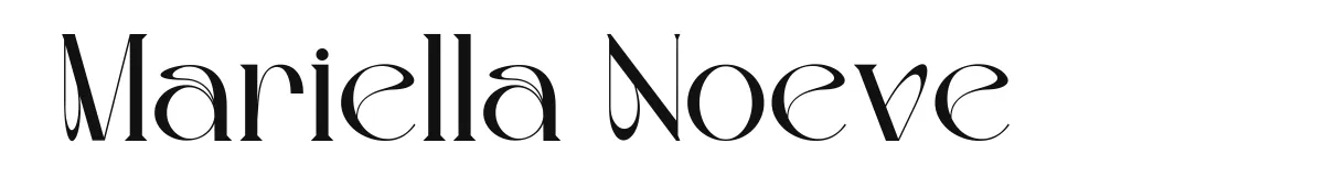 Mariella Noeve original font preview