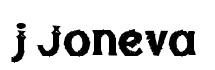 j Joneva font preview
