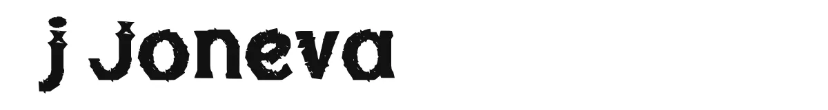 j Joneva font preview