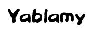 Yablamy font preview