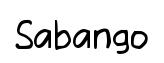 Sabango font preview