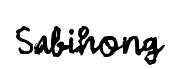 Sabihong original font preview